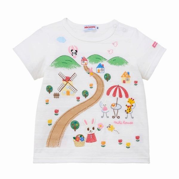 【新品未使用】ミキハウス　うさこちゃん　Tシャツ　半袖　白　サイズ80 MIKI HOUSE ○40％OFFセール○ミキハウス mikihouse 半袖T