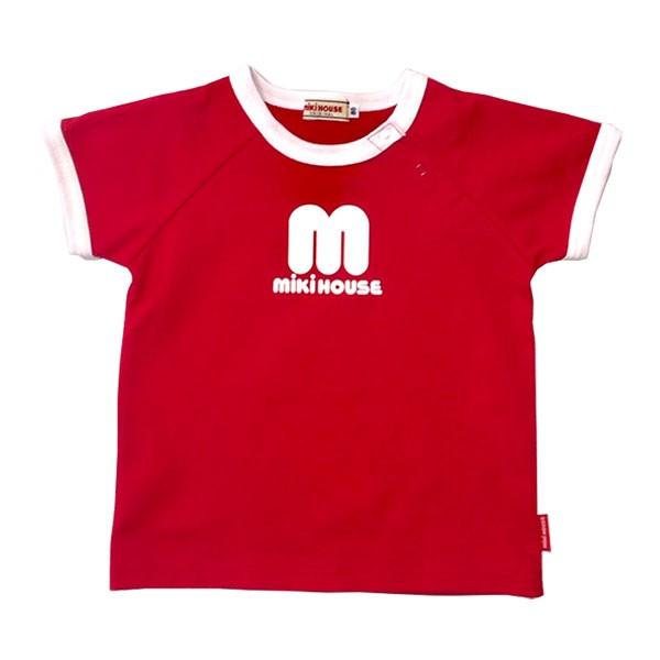 ○30%OFFセール○ミキハウス mikihouse ロゴ半袖Tシャツ（80・90・100  