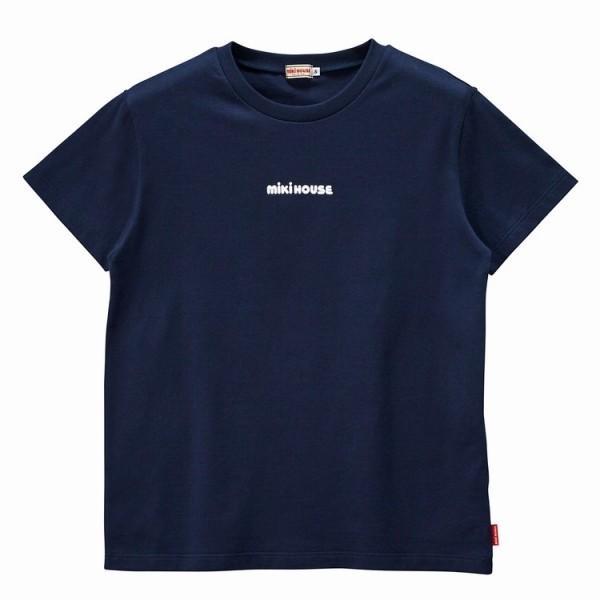○30%OFFセール○ミキハウス mikihouse シャツロゴプリント半袖T  