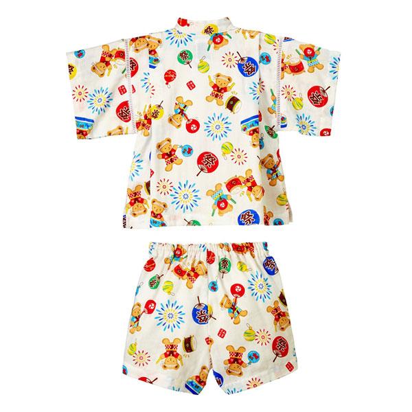 ミキハウス　mikihouse　ミキハウスベア 甚平スーツ 夏祭り 幼稚園 保育園(80cm・90cm・100cm・110cm・120cm）アウトレット 子ども服の画像