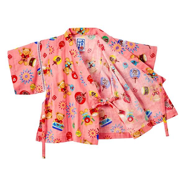 ミキハウス　mikihouse　ミキハウスベア 甚平スーツ 夏祭り 幼稚園 保育園(80cm・90cm・100cm・110cm・120cm）アウトレット 子ども服の画像