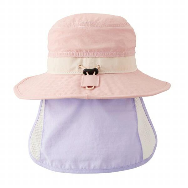 ●取り寄せ商品●ミキハウス mikihouse ミキハウスロゴ 日除け付き ハット 帽子 ( 48cm 50cm 52cm 54cm ) 女の子 男の子 UVカットの画像
