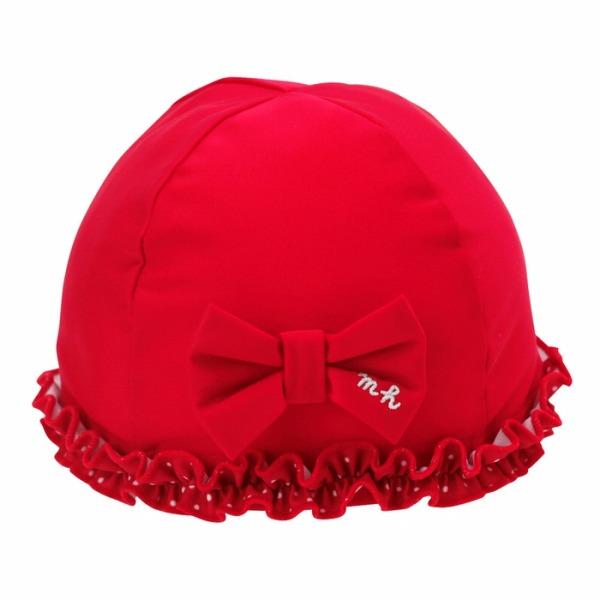 ●取り寄せ商品●ミキハウス　mikihouse　リボン付きスイムキャップ（S・M）女の子　水着　水泳帽 | MIKI HOUSE | 01