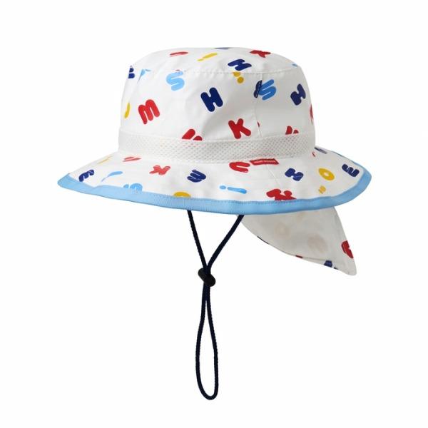 ●取り寄せ商品●ミキハウス mikihouse カラフル ハット 日除け付き 帽子 ( 48cm 50cm 52cm 54cm 56cm ) 男の子 女の子 紐付きの画像
