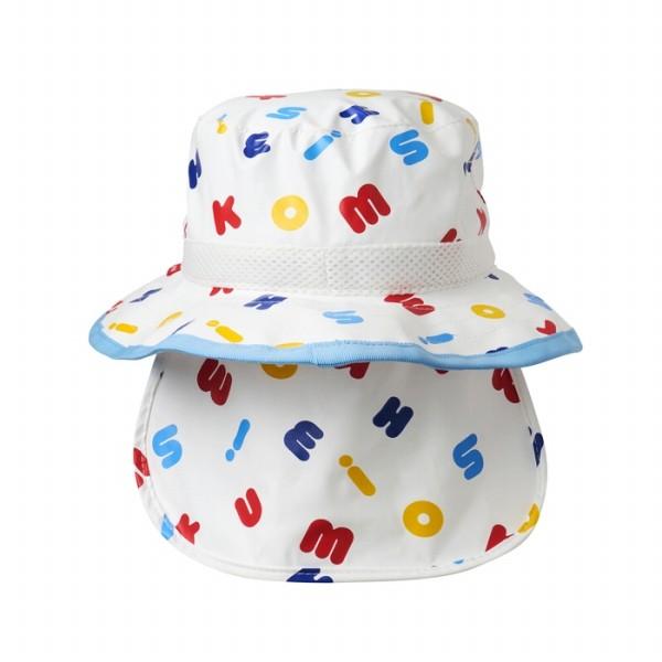 ●取り寄せ商品●ミキハウス mikihouse カラフル ハット 日除け付き 帽子 ( 48cm 50cm 52cm 54cm 56cm ) 男の子 女の子 紐付きの画像