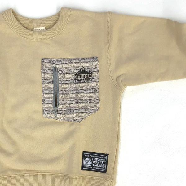 ニードルワーク（NEEDL WORK）OFFICIAL TEAM　BORDER POCKET SWEAT 長袖トレーナー(100cm・110cm・120cm・130cm・140cm） | OFFICIAL TEAM | 05