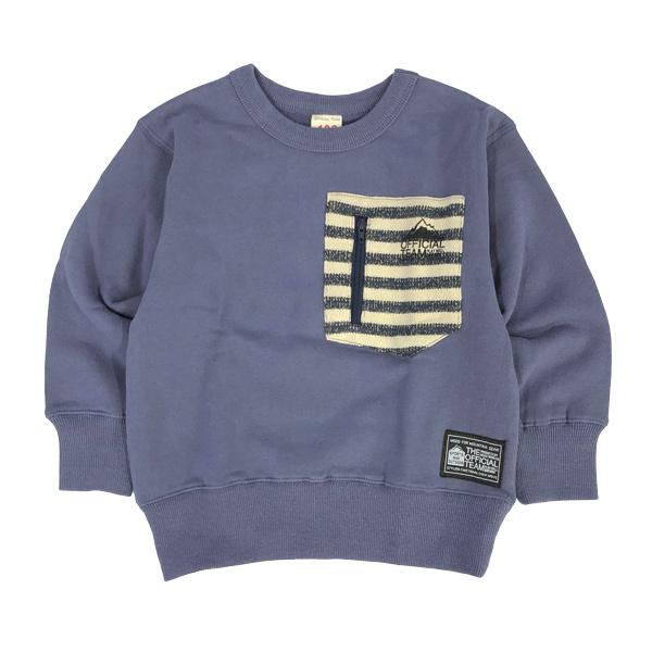 ニードルワーク（NEEDL WORK）OFFICIAL TEAM　BORDER POCKET SWEAT 長袖トレーナー(100cm・110cm・120cm・130cm・140cm） | OFFICIAL TEAM | 06
