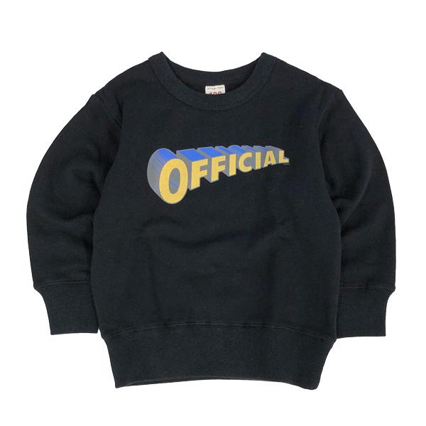 ニードルワーク（NEEDL WORK）OFFICIAL TEAM　OFFICIAL SWEAT ロゴトレーナー(100cm・120cm・130cm・140cm） | OFFICIAL TEAM | 01