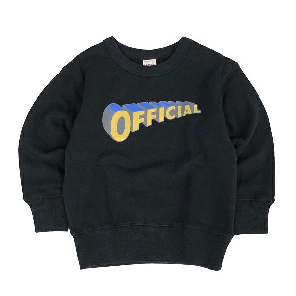 ニードルワーク（NEEDL WORK）OFFICIAL TEAM　OFFICIAL SWEAT ロゴトレーナー(100cm・120cm・130cm・140cm） | OFFICIAL TEAM | 01