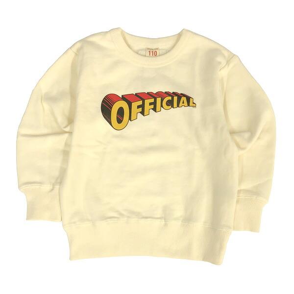 ニードルワーク（NEEDL WORK）OFFICIAL TEAM　OFFICIAL SWEAT ロゴトレーナー(100cm・120cm・130cm・140cm） | OFFICIAL TEAM | 03