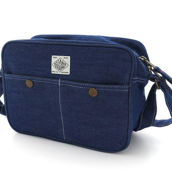 オーシャンアンドグラウンド　OCEAN&GROUND　ショルダーBAG BLUE BLUE デニム インディゴ （ショルダーバッグ 　鞄　かばん　女の子　男の子　小学生　） | Ocean&Ground | 05