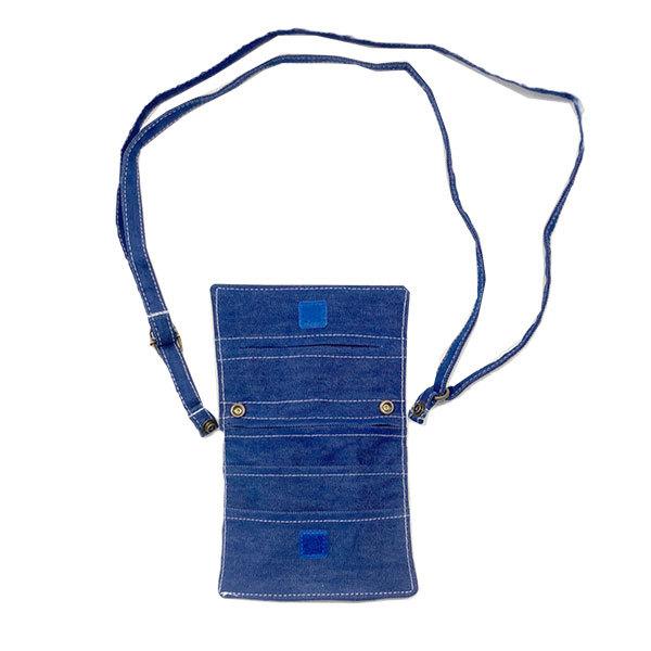 オーシャンアンドグラウンド　OCEAN&GROUND　2WAY移動ポケットBAG　BLUE　BLUE クリップ式 ポケット ポーチ デニム (紐付き　クリップ付き） | Ocean&Ground | 05