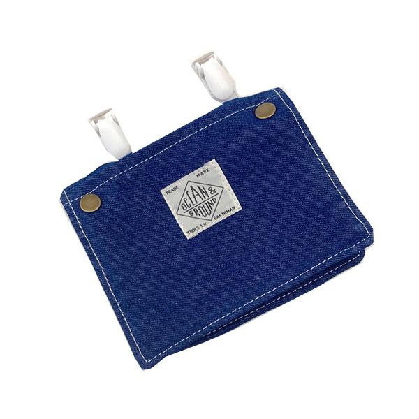 オーシャンアンドグラウンド　OCEAN&GROUND　2WAY移動ポケットBAG　BLUE　BLUE クリップ式 ポケット ポーチ デニム (紐付き　クリップ付き） | Ocean&Ground | 06