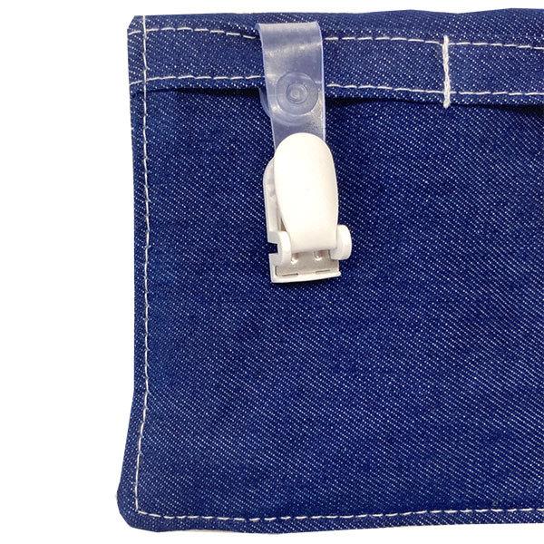 オーシャンアンドグラウンド　OCEAN&GROUND　2WAY移動ポケットBAG　BLUE　BLUE クリップ式 ポケット ポーチ デニム (紐付き　クリップ付き） | Ocean&Ground | 08