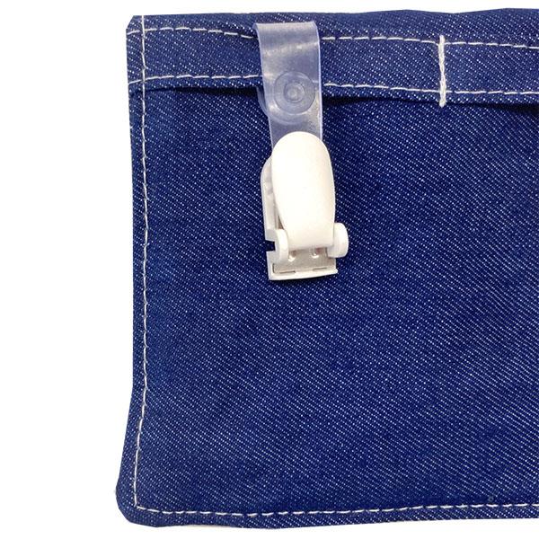 オーシャンアンドグラウンド　OCEAN&GROUND　2WAY移動ポケットBAG　BLUE　BLUE クリップ式 ポケット ポーチ デニム (紐付き　クリップ付き） | Ocean&Ground | 08