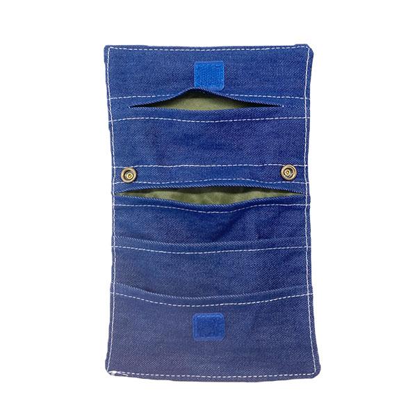 オーシャンアンドグラウンド　OCEAN&GROUND　2WAY移動ポケットBAG　BLUE　BLUE クリップ式 ポケット ポーチ デニム (紐付き　クリップ付き） | Ocean&Ground | 09