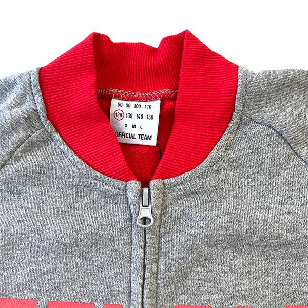 ニードルワーク（NEEDL WORK）OFFICIAL TEAM　ジップアップロゴスウェット(90cm・100cm・110cm・120cm・130cm・140cm） | OFFICIAL TEAM | 09