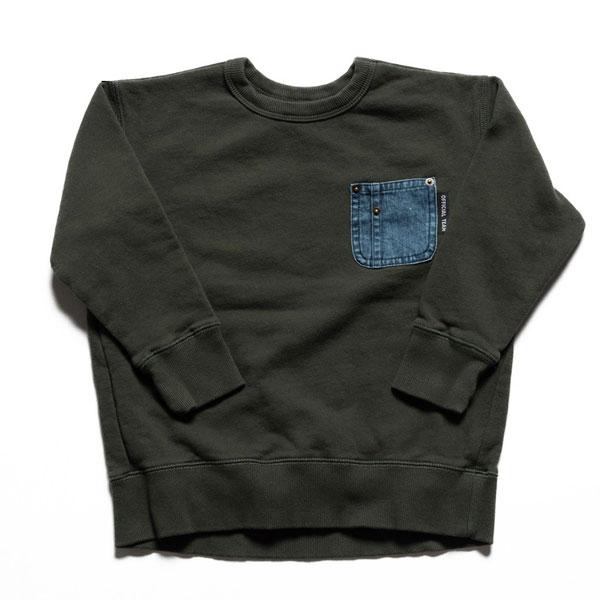 【30％OFF】ニードルワーク（NEEDL WORK）OFFICIAL TEAM　裏毛デニムポケットトレーナー　長袖（110cm・120cm） | OFFICIAL TEAM | 03