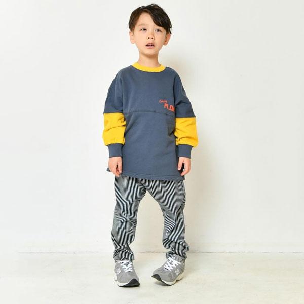 ニードルワーク（NEEDL WORK）OFFICIAL TEAM　カットデニムワイドサルエルパンツ（110・120）子ども服  男の子 女の子 カジュアル シンプル 通園 通学 | OFFICIAL TEAM | 04