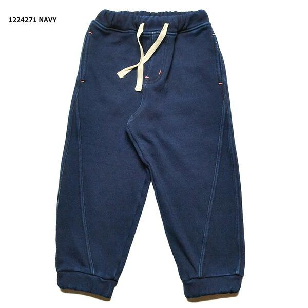ニードルワーク（NEEDL WORK）OFFICIAL TEAM インディゴシャギー スイッチング ジョガーパンツ（110・120） 子ども服 デニム ズボン シンプル カジュアル | OFFICIAL TEAM | 01