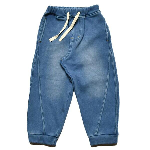 ニードルワーク（NEEDL WORK）OFFICIAL TEAM インディゴシャギー スイッチング ジョガーパンツ（110・120） 子ども服 デニム ズボン シンプル カジュアル | OFFICIAL TEAM | 02