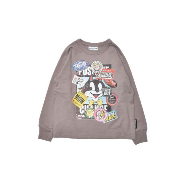 ●40%OFFセール●ニードルワーク OFFICIAL TEAM スラブ天竺 ステッカー柄 Tシャツ 長袖 ロンT ( 110 120 130 140 150 ) | OFFICIAL TEAM | 05