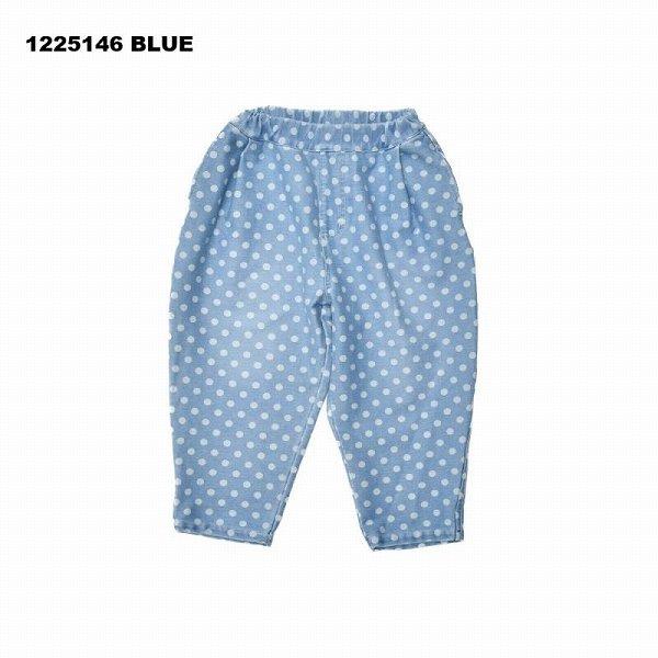 ニードルワーク （NEEDL WORK） OFFICIAL TEAM ドット柄デニムタックワイドパンツ( 130 140 150 ) キッズ 子ども服 | OFFICIAL TEAM | 01