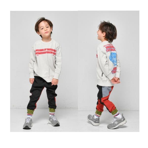 ニードルワーク OFFICIAL TEAM 裏毛ヤキソバロゴ ワイド トレーナー ( 110 120 130 140 150 ) | OFFICIAL TEAM | 02