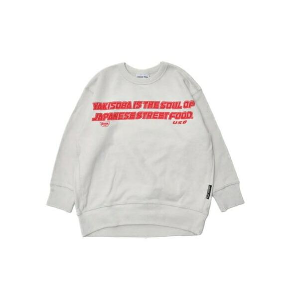 ●40%OFFセール●ニードルワーク OFFICIAL TEAM 裏毛ヤキソバロゴ ワイド トレーナー ( 110 120 130 140 150 ) | OFFICIAL TEAM | 03