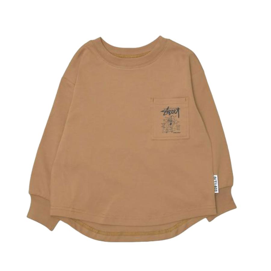 ニードルワーク （NEEDL WORK） OFFICIAL TEAM アメカジ風 イラスト ポケット付き 長袖 Tシャツ ( 120 130 140 150  ) 男の子 女の子 キッズ ジュニア ロンT  36 | OFFICIAL TEAM | 02