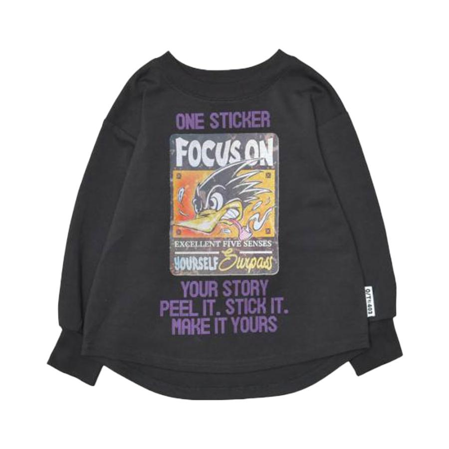 ニードルワーク （NEEDL WORK） OFFICIAL TEAM 360°ストレッチ ステッカー柄 長袖 Tシャツ ( 120 130 140 150  )    男の子 女の子 キッズ ロンT 通学 おでかけ | OFFICIAL TEAM | 02