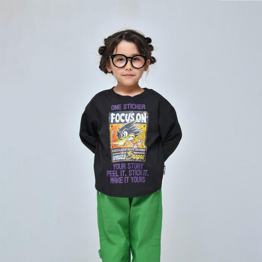 ニードルワーク （NEEDL WORK） OFFICIAL TEAM 360°ストレッチ ステッカー柄 長袖 Tシャツ ( 120 130 140 150  )    男の子 女の子 キッズ ロンT 通学 おでかけ | OFFICIAL TEAM | 04