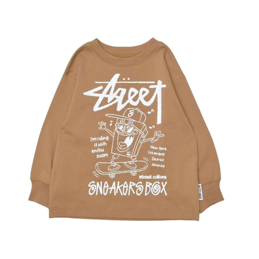 ニードルワーク （NEEDL WORK） OFFICIAL TEAM 360°ストレッチ ストリート ロゴ 長袖 Tシャツ ( 120 130 140 150  )    男の子 女の子 キッズ ロンT 通学 おで | OFFICIAL TEAM | 01