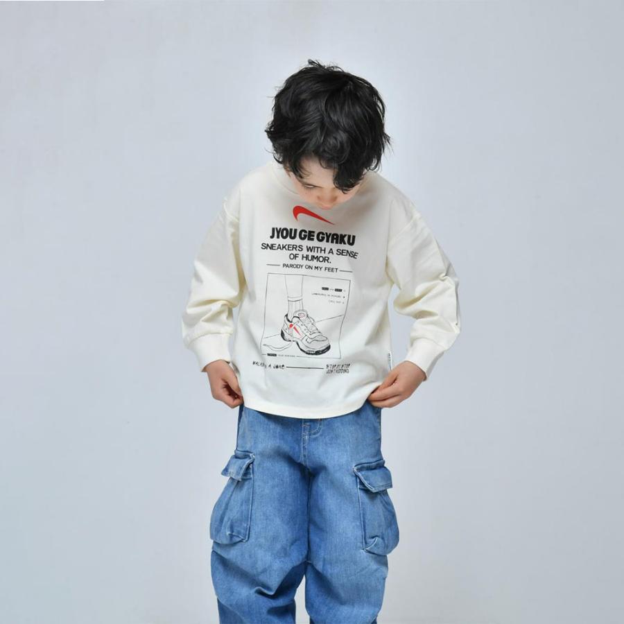 ニードルワーク （NEEDL WORK） OFFICIAL TEAM 20/天竺 JYOU GE GYAKU ラウンド 長袖 Tシャツ ( 120 130 140 150  )   男の子 女の子 | OFFICIAL TEAM | 04