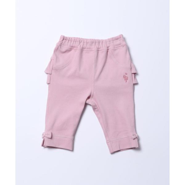 ●50%OFFセール●ラスト１点●ニットプランナー　Knit　Planner　ストレッチツイルの7分丈カラーパンツ(80・90)　ベビーパンツ 赤ちゃん アウトレット | KP(キッズ) | 01