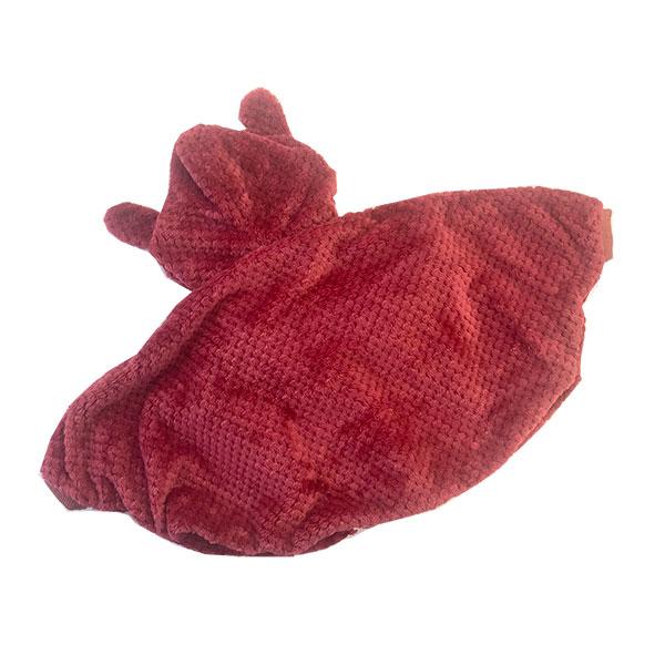 スーリー　Souris　お花 リボン ハートポケット うさぎ耳付き ポコポコフリース マント(FREE） | Souris | 02