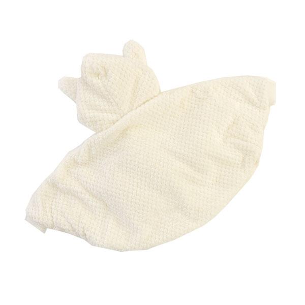 スーリー　Souris　お花 リボン ハートポケット うさぎ耳付き ポコポコフリース マント(FREE） | Souris | 05