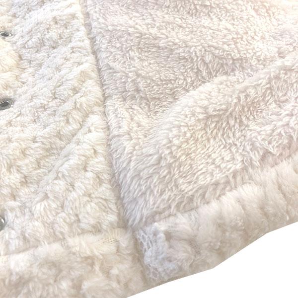 スーリー　Souris　お花 リボン ハートポケット うさぎ耳付き ポコポコフリース マント(FREE） | Souris | 07