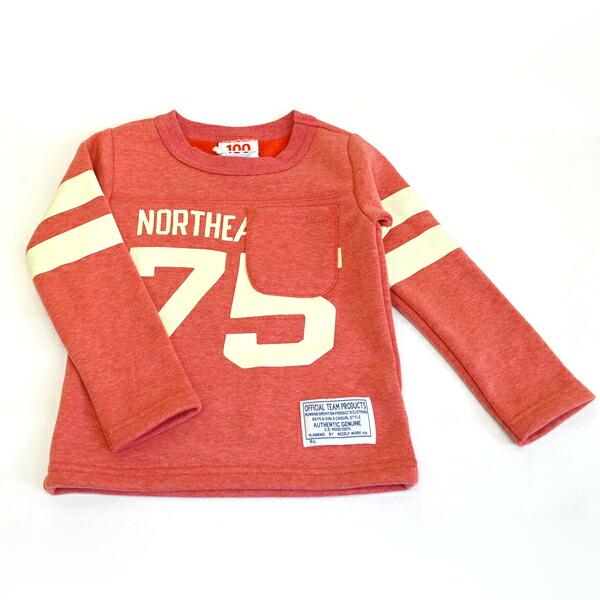 ニードルワーク（NEEDL WORK）OFFICIAL TEAM　USED DYE NORTHEASTERN WRAM SWEAT SHIRT（100cm・110cm・120cm・130cm・140cm） | OFFICIAL TEAM | 01