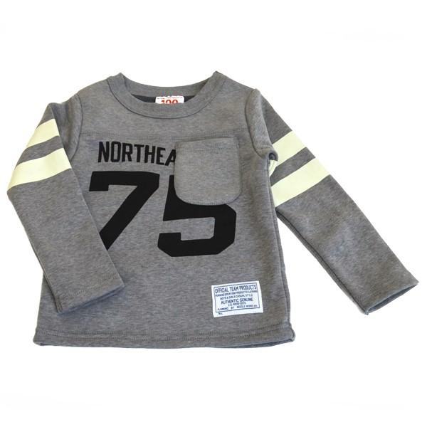 ニードルワーク（NEEDL WORK）OFFICIAL TEAM　USED DYE NORTHEASTERN WRAM SWEAT SHIRT（100cm・110cm・120cm・130cm・140cm） | OFFICIAL TEAM | 02