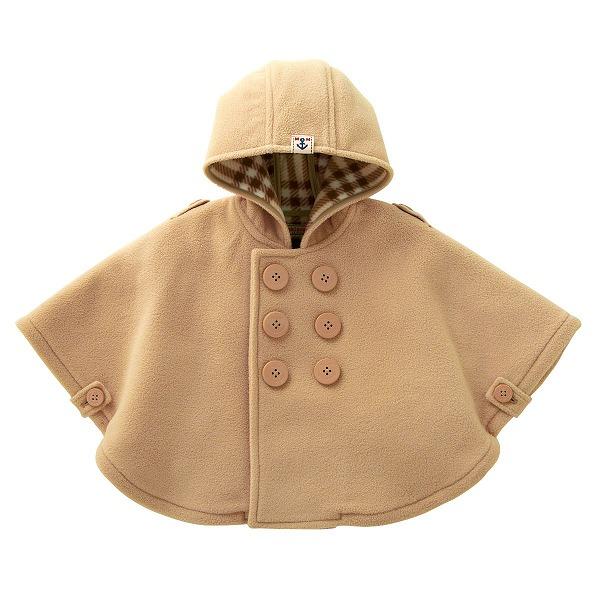 ●30％OFFセール●ミキハウス　mikihouse　イカリマーク　フリースベビーマント〈フリー(70cm-90cm)〉アウトレット　アウター | MIKI HOUSE | 05