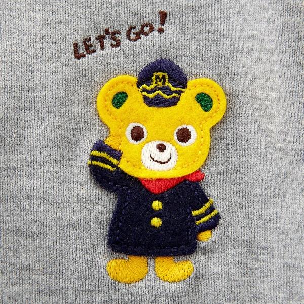 ミキハウス　プッチーカレッジ風ニット 110 セール30%OFF！ミキハウス プッチー総柄 長袖Tシャツ(110cm