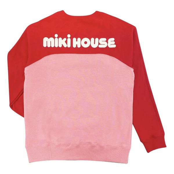 ミキハウス正規販売店/ミキハウス　mikihouse　バックロゴ トレーナー（大人用）〈S-L（155cm-185cm）〉｜attackone｜09