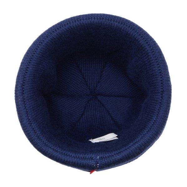 ●取り寄せ商品●ミキハウス mikihouse ニットフード ロゴ ニット帽 帽子 ( 46cm 52cm ) 子ども用 赤ちゃん ベビー 幼児の画像