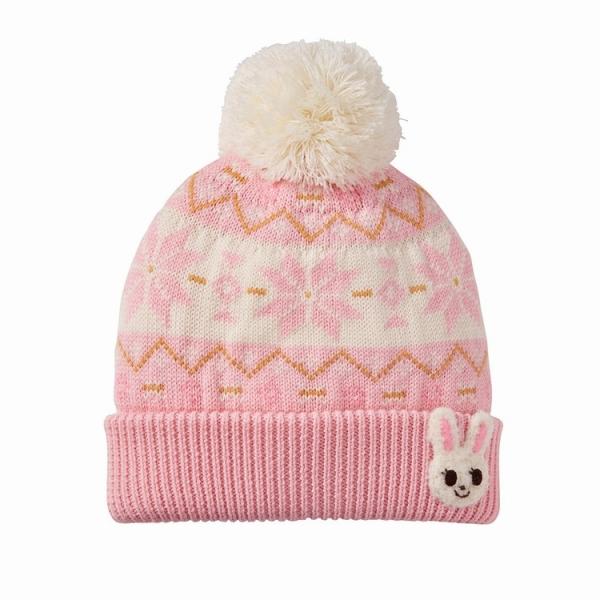 MIKI HOUSE（ミキハウス） 雪柄ニットフード（帽子）〈S-M（46cm-56cm