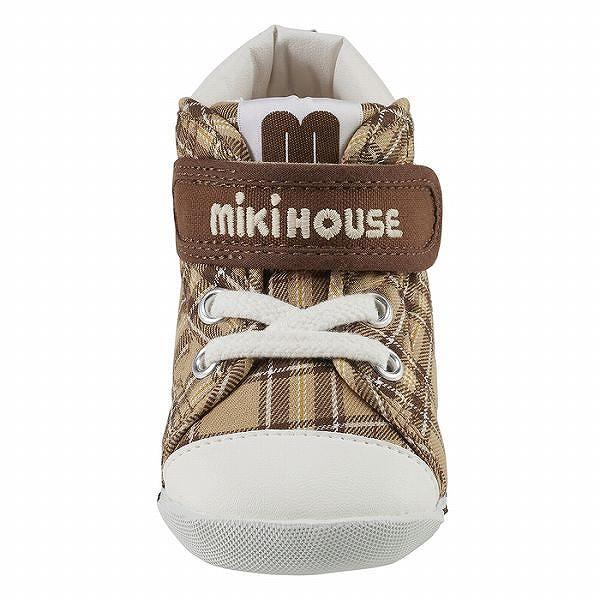 ミキハウス　mikihouse　ミキハウスチェック　ファースト　ベビーシューズ（12cm・12.5cm・13cm・13.5cm）靴　ファーストシューズ　赤ちゃん　子供　幼児 | MIKI HOUSE | 13