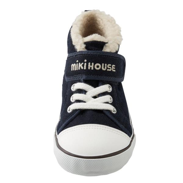 MIKI HOUSE（ミキハウス） 靴 スニーカー ボア付き ロゴキッズシューズ