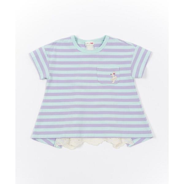 ●50%OFFセール●ニットプランナー　Knit　Planner　後ろレース切替えボーダーTシャツ(100・110・120・130）/KP 半額 セール アウトレット | KP(キッズ) | 02