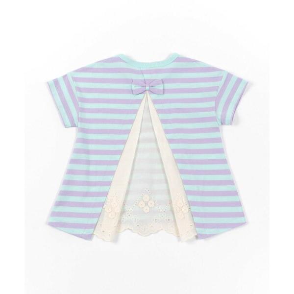 ●50%OFFセール●ニットプランナー　Knit　Planner　後ろレース切替えボーダーTシャツ(100・110・120・130）/KP 半額 セール アウトレット | KP(キッズ) | 04