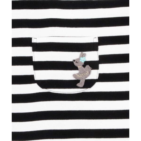 ●50%OFFセール●ニットプランナー　Knit　Planner　後ろレース切替えボーダーTシャツ(100・110・120・130）/KP 半額 セール アウトレット | KP(キッズ) | 05